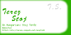 terez stoj business card